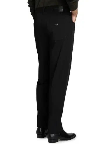 Emporio Armani Men's Stretch Tech Five-Pocket Pants - Black Beauty | Thumbnail 5 Emporio Armani Men's Stretch Tech Five-Pocket Pants - Black Beauty | Thumbnail 5