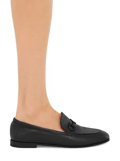 Ferragamo Women's Soldy Gancini Leather Loafers - Nero - Size 11 | Thumbnail 6 Ferragamo Women's Soldy Gancini Leather Loafers - Nero - Size 11 | Thumbnail 6