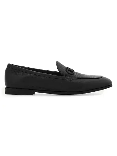 Ferragamo Women's Soldy Gancini Leather Loafers - Nero - Size 11 | Thumbnail 1 Ferragamo Women's Soldy Gancini Leather Loafers - Nero - Size 11 | Thumbnail 1