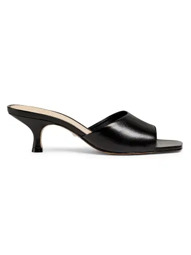 Schutz Women's Dethalia 63MM Leather Sandals - Black - Size 8 | Thumbnail 1 Schutz Women's Dethalia 63MM Leather Sandals - Black - Size 8 | Thumbnail 1