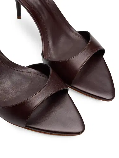 Schutz Women's Elodie 75MM Leather Sandals - Root Brown - Size 11 | Thumbnail 5 Schutz Women's Elodie 75MM Leather Sandals - Root Brown - Size 11 | Thumbnail 5