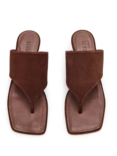 Schutz Women's Sage 60MM Suede Sandals - Root Brown - Size 9.5 | Thumbnail 4 Schutz Women's Sage 60MM Suede Sandals - Root Brown - Size 9.5 | Thumbnail 4