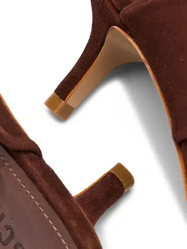 Schutz Women's Sage 60MM Suede Sandals - Root Brown - Size 9.5 | Thumbnail 6 Schutz Women's Sage 60MM Suede Sandals - Root Brown - Size 9.5 | Thumbnail 6