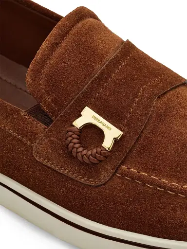 Ferragamo Men's Tancredi Suede Loafers | Thumbnail 6 Ferragamo Men's Tancredi Suede Loafers | Thumbnail 6