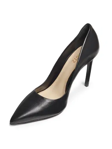 Schutz Women's Lou 100MM Leather Stiletto Pumps - Black - Size 11 | Thumbnail 2 Schutz Women's Lou 100MM Leather Stiletto Pumps - Black - Size 11 | Thumbnail 2