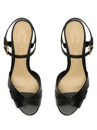 Schutz Women's Keefa 100MM Leather Platform Sandals | Thumbnail 8 Schutz Women's Keefa 100MM Leather Platform Sandals | Thumbnail 8