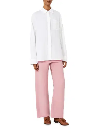 Max Mara Women's Cotton and Linen 5 Pocket Trousers - Peony - Size 10 | Thumbnail 2 Max Mara Women's Cotton and Linen 5 Pocket Trousers - Peony - Size 10 | Thumbnail 2