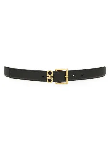 Ferragamo Women's Gancio Slim Leather Belt | Thumbnail 3 Ferragamo Women's Gancio Slim Leather Belt | Thumbnail 3