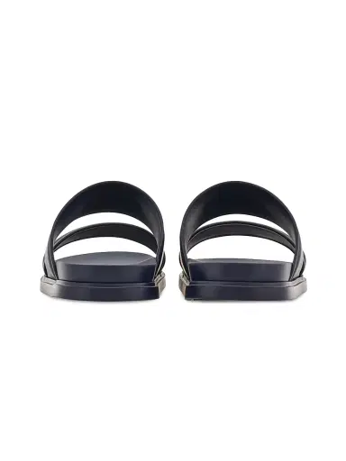 FERRAGAMO Men's Saint Barth Double-Strap Sandals - Navy | Thumbnail 3 FERRAGAMO Men's Saint Barth Double-Strap Sandals - Navy | Thumbnail 3