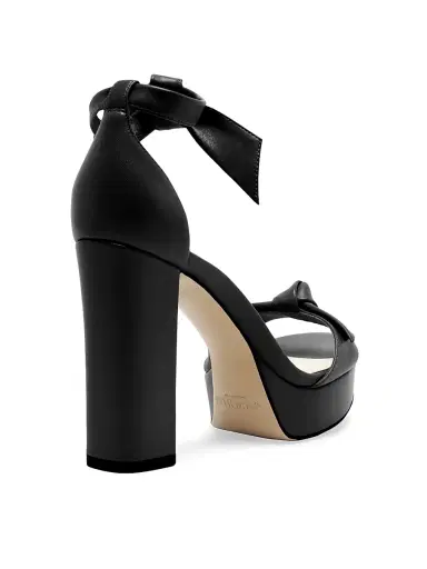 Alexandre Birman Women's Mabeleh 110MM Bow Leather Platform Sandals - Black - Size 11.5 | Thumbnail 4 Alexandre Birman Women's Mabeleh 110MM Bow Leather Platform Sandals - Black - Size 11.5 | Thumbnail 4