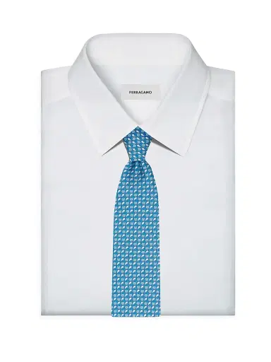 Ferragamo Men's Alda Animal-Print Silk Tie | Thumbnail 2 Ferragamo Men's Alda Animal-Print Silk Tie | Thumbnail 2