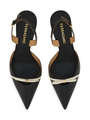 FERRAGAMO Women's Gylla 70MM Patent Leather Pumps - Nero | Thumbnail 4 FERRAGAMO Women's Gylla 70MM Patent Leather Pumps - Nero | Thumbnail 4