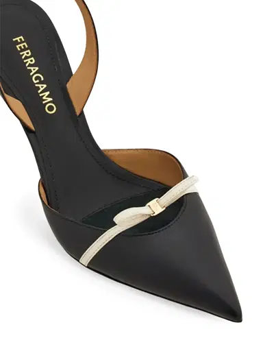 FERRAGAMO Women's Gylla 70MM Patent Leather Pumps - Nero | Thumbnail 5 FERRAGAMO Women's Gylla 70MM Patent Leather Pumps - Nero | Thumbnail 5