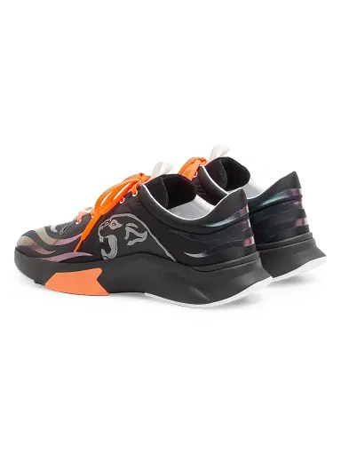 Valentino Garavani Men's Panther Blaze Low-Top Sneakers in Ripstop Fabric - Black | Thumbnail 3 Valentino Garavani Men's Panther Blaze Low-Top Sneakers in Ripstop Fabric - Black | Thumbnail 3