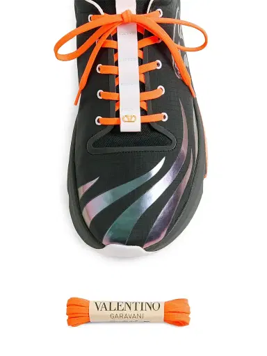 Valentino Garavani Men's Panther Blaze Low-Top Sneakers in Ripstop Fabric - Black | Thumbnail 5 Valentino Garavani Men's Panther Blaze Low-Top Sneakers in Ripstop Fabric - Black | Thumbnail 5