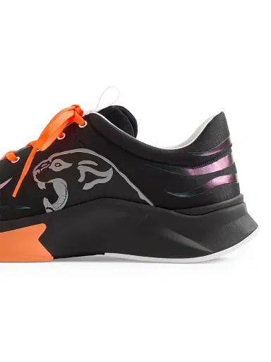 Valentino Garavani Men's Panther Blaze Low-Top Sneakers in Ripstop Fabric - Black | Thumbnail 6 Valentino Garavani Men's Panther Blaze Low-Top Sneakers in Ripstop Fabric - Black | Thumbnail 6