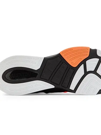 Valentino Garavani Men's Panther Blaze Low-Top Sneakers in Ripstop Fabric - Black | Thumbnail 7 Valentino Garavani Men's Panther Blaze Low-Top Sneakers in Ripstop Fabric - Black | Thumbnail 7