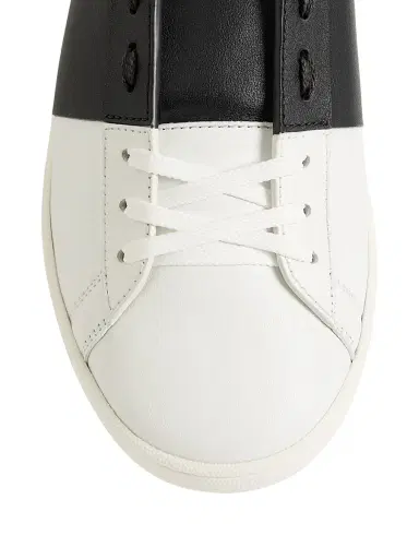 Valentino Garavani Men's Open Royco Sneakers in Nappa Calfskin - White Black | Thumbnail 5 Valentino Garavani Men's Open Royco Sneakers in Nappa Calfskin - White Black | Thumbnail 5