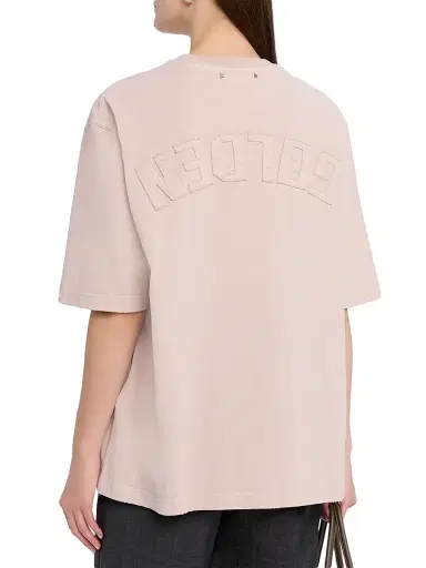 Golden Goose Women's Reverse-Logo Oversized T-Shirt - Pink | Thumbnail 4 Golden Goose Women's Reverse-Logo Oversized T-Shirt - Pink | Thumbnail 4