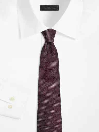 Isaia Men's Pin Dot Oval Silk Tie | Thumbnail 2 Isaia Men's Pin Dot Oval Silk Tie | Thumbnail 2