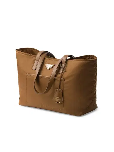 Prada Women's Re-Edition 1978 Nylon Tote Bag - Brown | Thumbnail 2 Prada Women's Re-Edition 1978 Nylon Tote Bag - Brown | Thumbnail 2