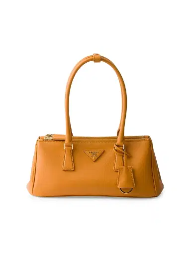 Prada Women's Galleria Leather Top Handle Bag - Orange | Thumbnail 1 Prada Women's Galleria Leather Top Handle Bag - Orange | Thumbnail 1