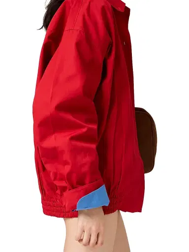 Miu Miu Women's Heavy Poplin Blouson Jacket - Red - Size 4 | Thumbnail 5 Miu Miu Women's Heavy Poplin Blouson Jacket - Red - Size 4 | Thumbnail 5