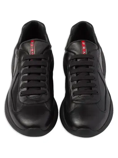Prada Men's America's Cup Nappa Leather Sneakers | Thumbnail 2 Prada Men's America's Cup Nappa Leather Sneakers | Thumbnail 2
