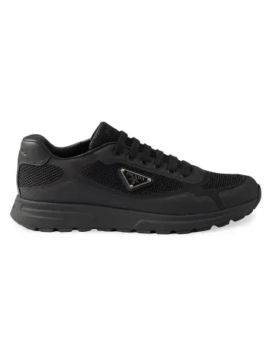 Prada Men's Prax 2.0 Fabric Sneakers - Black | Thumbnail 1 Prada Men's Prax 2.0 Fabric Sneakers - Black | Thumbnail 1