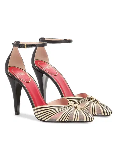Valentino Garavani Women's Annine Satin 100MM Pumps | Thumbnail 2 Valentino Garavani Women's Annine Satin 100MM Pumps | Thumbnail 2