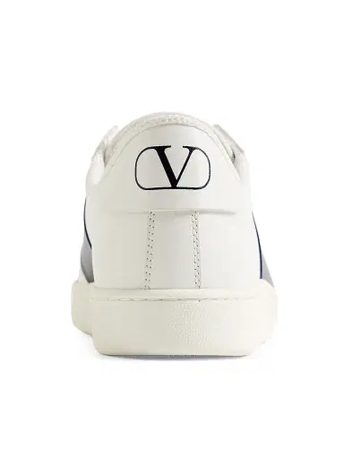 Valentino Garavani Men's Open Royco Sneakers in Nappa Calfskin - White Blue | Thumbnail 6 Valentino Garavani Men's Open Royco Sneakers in Nappa Calfskin - White Blue | Thumbnail 6