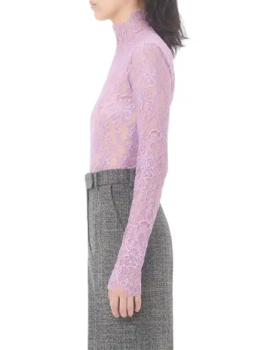 Valentino Garavani Women's Floral Lace Bodysuit - Soft Wisteria | Thumbnail 3 Valentino Garavani Women's Floral Lace Bodysuit - Soft Wisteria | Thumbnail 3
