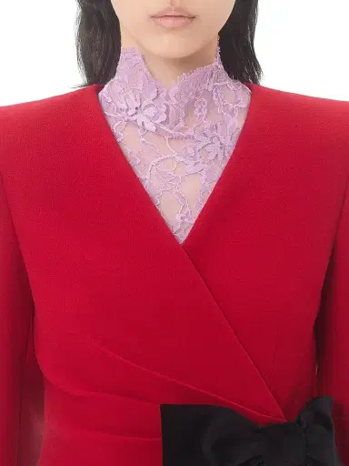 Valentino Garavani Women's Floral Lace Bodysuit - Soft Wisteria | Thumbnail 5 Valentino Garavani Women's Floral Lace Bodysuit - Soft Wisteria | Thumbnail 5