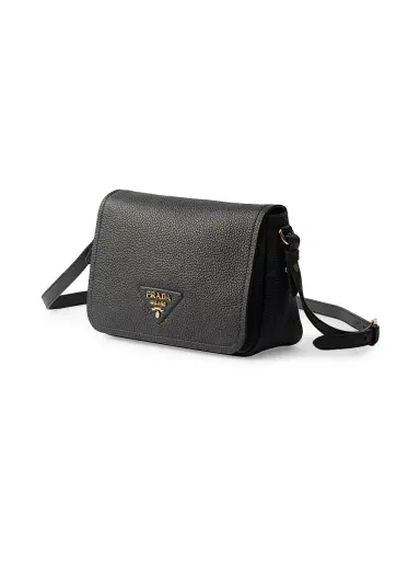 Prada Women's Leather Shoulder Bag - Black | Thumbnail 4 Prada Women's Leather Shoulder Bag - Black | Thumbnail 4