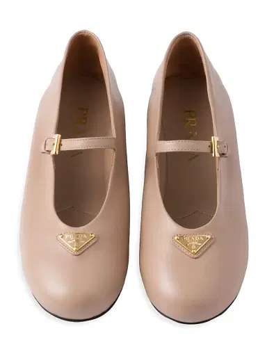 Prada Women's Nappa Leather Ballerinas - Pink - Size 10 | Thumbnail 2 Prada Women's Nappa Leather Ballerinas - Pink - Size 10 | Thumbnail 2
