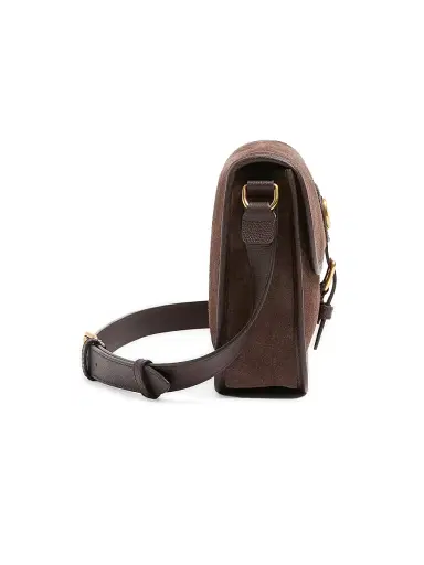 Valentino Garavani Men's Antibes Suede Shoulder Bag - Testa Di Moro | Thumbnail 5 Valentino Garavani Men's Antibes Suede Shoulder Bag - Testa Di Moro | Thumbnail 5