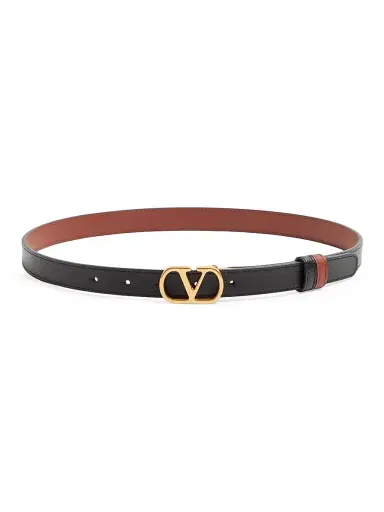 Valentino Garavani Women's VLogo Signature Reversible Shiny Calfskin Belt 20MM | Thumbnail 1 Valentino Garavani Women's VLogo Signature Reversible Shiny Calfskin Belt 20MM | Thumbnail 1