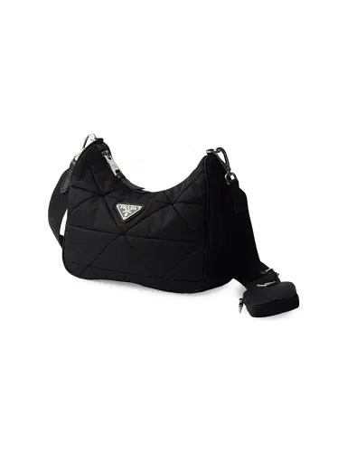 Prada Women's Padded Re-Nylon Shoulder Bag - Black | Thumbnail 2 Prada Women's Padded Re-Nylon Shoulder Bag - Black | Thumbnail 2
