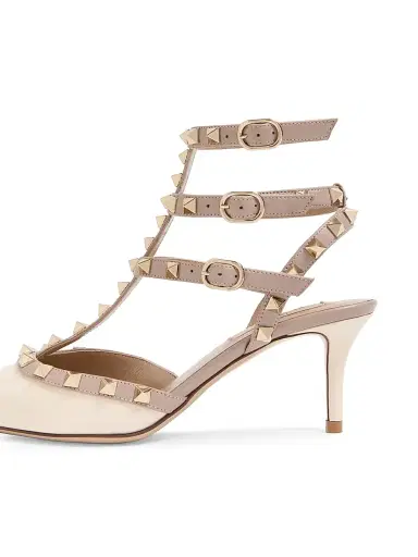 Valentino Garavani Women's Rockstud Caged 65MM Pumps - Poudre | Thumbnail 6 Valentino Garavani Women's Rockstud Caged 65MM Pumps - Poudre | Thumbnail 6