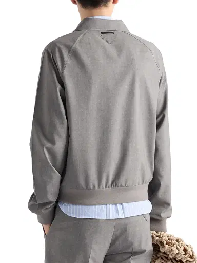 Prada Men's Wool Jacket - Grey | Thumbnail 3 Prada Men's Wool Jacket - Grey | Thumbnail 3