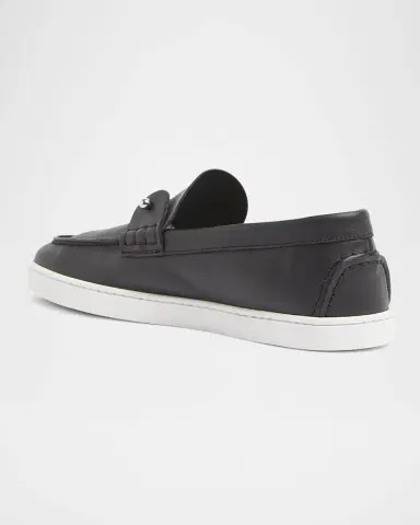 Christian Louboutin Men's Chambeliboat Leather Slip-On | Thumbnail 3 Christian Louboutin Men's Chambeliboat Leather Slip-On | Thumbnail 3