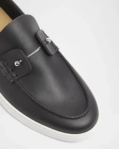Christian Louboutin Men's Chambeliboat Leather Slip-On | Thumbnail 5 Christian Louboutin Men's Chambeliboat Leather Slip-On | Thumbnail 5