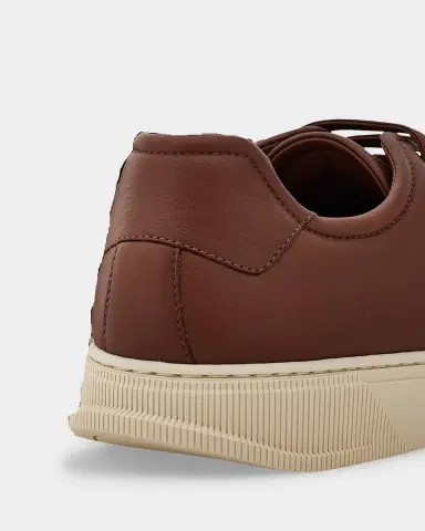 Ferragamo Men's Bruce Deerskin Leather Low-Top Sneakers | Thumbnail 2 Ferragamo Men's Bruce Deerskin Leather Low-Top Sneakers | Thumbnail 2