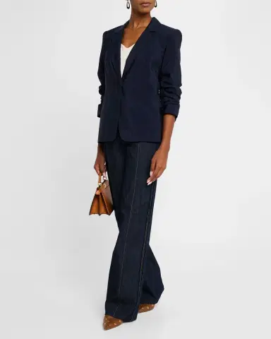 Cinq a Sept Tumbled Woven Khloe Blazer | Thumbnail 2 Cinq a Sept Tumbled Woven Khloe Blazer | Thumbnail 2