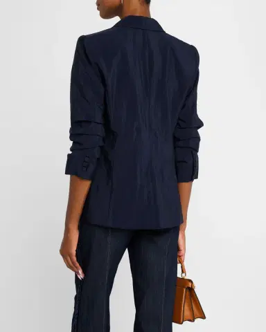 Cinq a Sept Tumbled Woven Khloe Blazer | Thumbnail 3 Cinq a Sept Tumbled Woven Khloe Blazer | Thumbnail 3