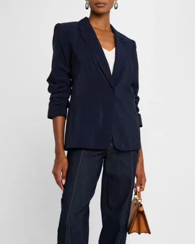 Cinq a Sept Tumbled Woven Khloe Blazer | Thumbnail 4 Cinq a Sept Tumbled Woven Khloe Blazer | Thumbnail 4