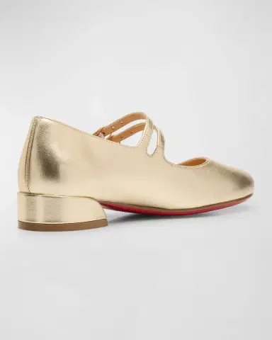 Christian Louboutin Girl's Jane Patent Leather Ballerina Shoes, Toddlers/Kid | Thumbnail 3 Christian Louboutin Girl's Jane Patent Leather Ballerina Shoes, Toddlers/Kid | Thumbnail 3
