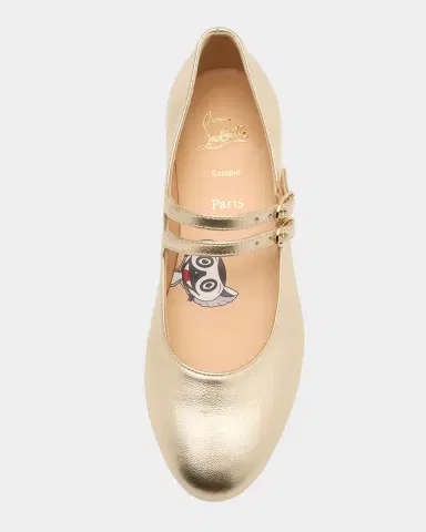 Christian Louboutin Girl's Jane Patent Leather Ballerina Shoes, Toddlers/Kid | Thumbnail 4 Christian Louboutin Girl's Jane Patent Leather Ballerina Shoes, Toddlers/Kid | Thumbnail 4