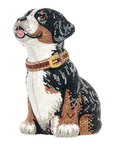 Judith Leiber Couture Puppy Juno Crystal Minaudiere | Thumbnail 1 Judith Leiber Couture Puppy Juno Crystal Minaudiere | Thumbnail 1