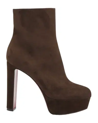 Christian Louboutin 55mm Loo Suede Ankle Booties | Thumbnail 1 Christian Louboutin 55mm Loo Suede Ankle Booties | Thumbnail 1